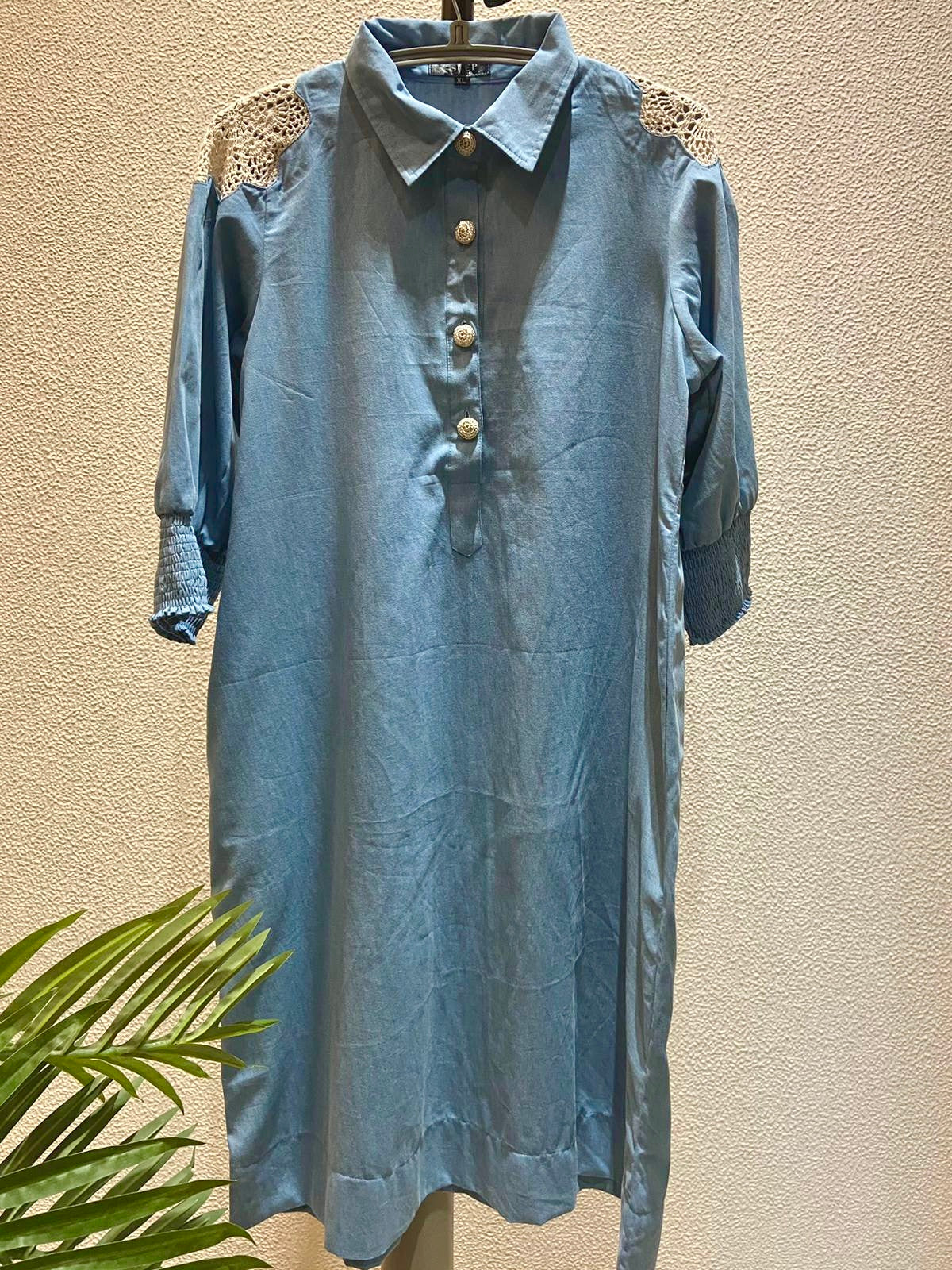 j jill denim dress Faherty | Isha Dress | Women's | Size: L main image 0