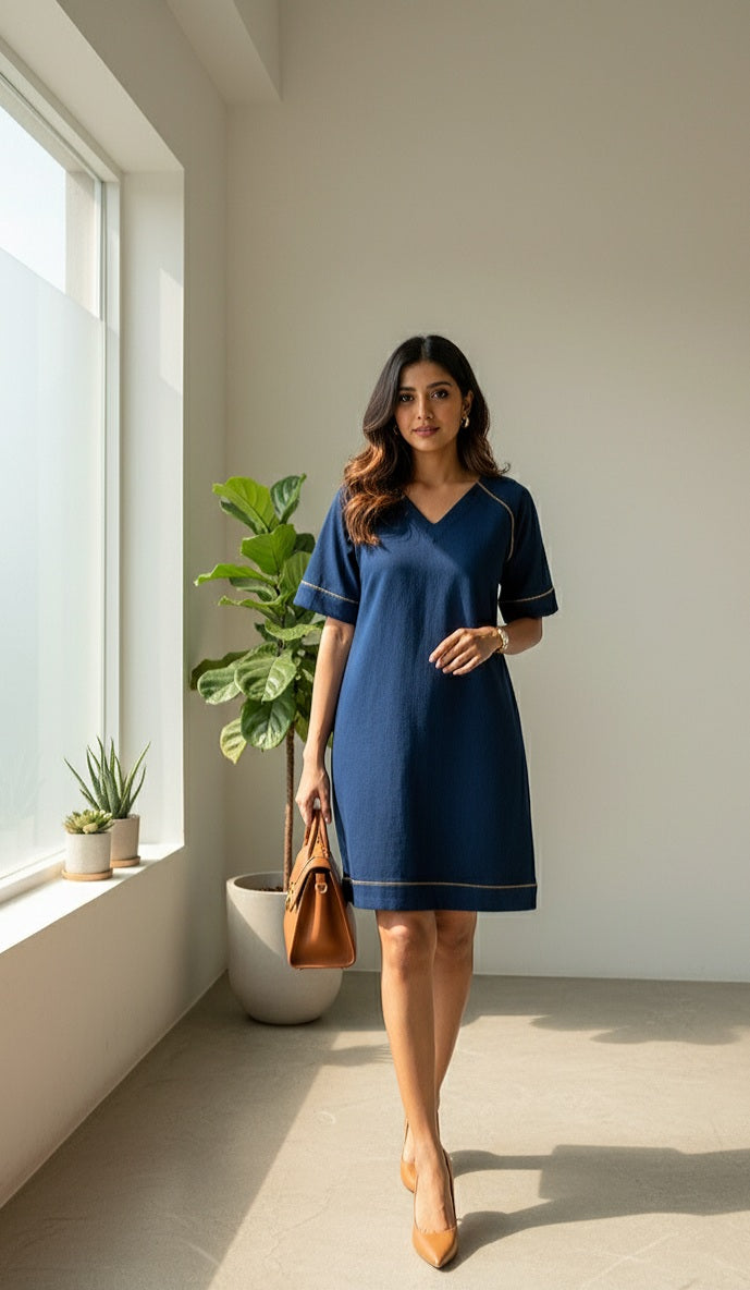 Denim Zip Dress